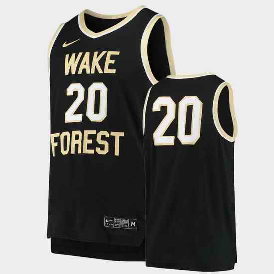 Men Wake Forest Demon Deacons Replica Black Basketball Jersey